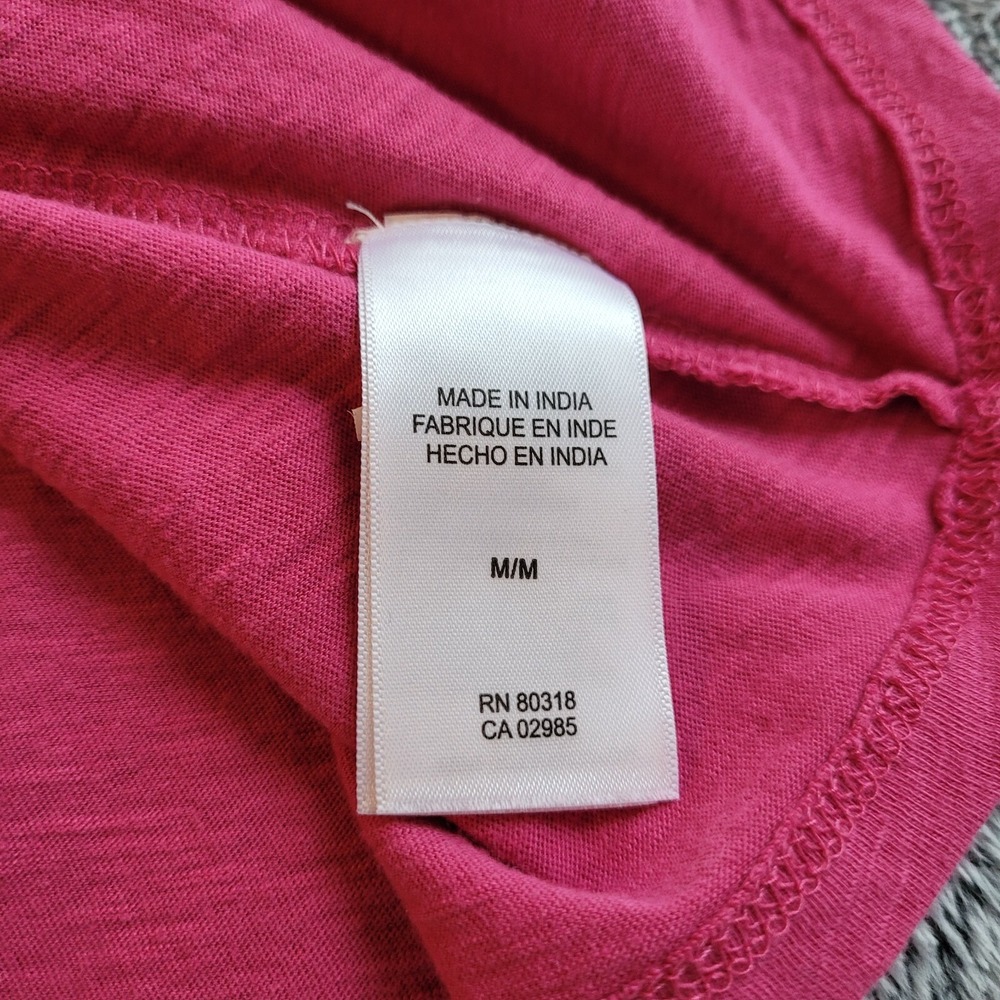 Lucky Brand Top Pink Babydoll Crochet Coquette Medium Cottagecore Y2K Boho 17422 - Picture 6 of 11